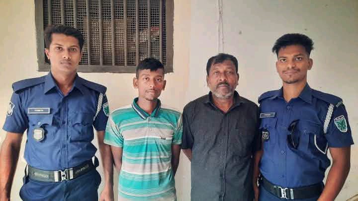 দিরাইয়ে ভারতীয় মদসহ পিতা-পুত্র গ্রেপ্তার